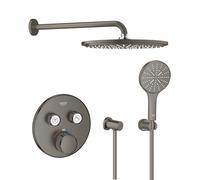 Set douche à effet de pluie avec bras Grohe Rainshower 26066AL0, mitigeur bain-douche Grohe Grohtherm SmartControl 29119AL0, 26574AL0, 27057AL0, 27074AL0, 28362A01