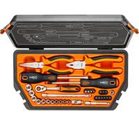 Set d'outils, 08-631, pinces, tournevis, cliquet, acier au chrome-vanadium, Neo Tools