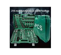 set d'outils 216pcs，Outils de réparation，Tournevis horloger kit d'outils,1/4"3/8" 1/2 "profondeur d'entraînement et douille standard.