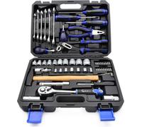 set d'outils 66 pièces Mallette à outils, marteau, pinces, clés, tournevis