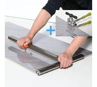 Set d'outils à main professionnel en porcelaine avec un grand coupe-carreaux (peut couper 48 pouces), une pince Power, 3 lames de coupe et 3 molettes de coupe