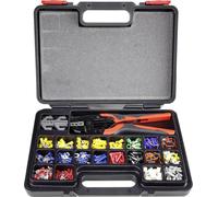 Set d'outils de sertissage TOOLCRAFT PZ-507 1365635 439 pièces pour cosses, pour connecteur plat, pour cosses Faston, p