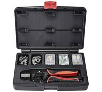 Set d'outils de sertissage TOOLCRAFT TO-7703463 83 pièces pour embouts de câble 0.5 à 35 mm² avec assortiment d'embouts dans une