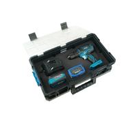 Set D'outils Dedra Sas+All, Perceuse/Visseuse Ded7042, Batterie 4Ah Ded7034, Chargeur Ded7038, Jeu D'embouts 18A11S032, Boîte À Éponges N0303G