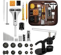 Set d'outils d'horloger Horloge Presse Outil d'emmanchement Outil de réparation Remplacement de la pile Fermeture du boîtier Outil de réparation avec 12 plaques de pression