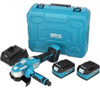 Set D'outils En Valise Dedra Sas+All Ded7030A10, Meuleuse D'angle, Deux Batteries 4Ah, Chargeur