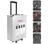 Set d'outils WORKPRO dans une mallette en aluminium WP1050 1050 pièces (L x l x H) 37 x 20 x 51 cm