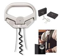 Set d'ouvre-bouteilles comprenant un coupe-capsule, un tire-bouchon pour les vieux vins, en acier inoxydable, idéal pour offrir