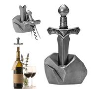 Set d'ouvre-bouteilles sur le thème de l'épée, 3-en-1, en acier inoxydable, 18x10 cm