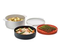 Joseph Joseph – Set de cuisson pour micro-ondes M-CUISINE – 4 pièces empilable Orange