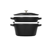 STAUB Ensemble de casseroles et poêles empilables Staub 5 pièces Noir