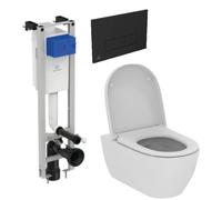 Set ensemble Combi-Pack avec abattant Ideal Standard i.Life O T572501, châssis encastré Ideal Standard Prosys E233267, R0121A6