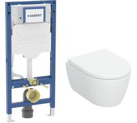 Set ensemble cuvette + abattant Geberit iCon 503.048.00.1, châssis encastré Geberit Duofix 111.320.00.6