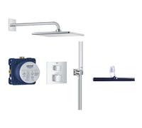 Set ensemble de douche Grohe Precision Cube 34879000, raclette à eau Grohe 4067393055617