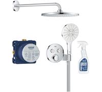 Set ensemble de douche Grohe Precision Smartcontrol 34877000, produit nettoyant pour chrome Grohe 48166000