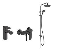 Set ensemble de douche Hansgrohe Vernis Blend 26272670, mitigeur de douche Hansgrohe Vernis Blend 71640670, 71580670