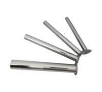 Set Entonnoirs Acier Inoxydable 4 Tailles Différentes | Acier inoxydable alimentaire, pour bord lisse sécurisé, 4 tailles incluses, pour idéal hachoir manuel