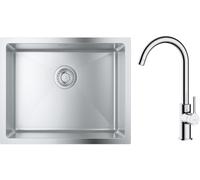 Set évier en acier inoxydable Grohe K700 31574SD1, mitigeur de cuisine Oltens Skafta 35206100