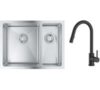 Set évier en acier inoxydable Grohe K700 31577SD1, mitigeur de cuisine Oltens Litla 35204300