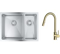 Set évier en acier inoxydable Grohe K700 31577SD1, mitigeur de cuisine Oltens Litla 35204800