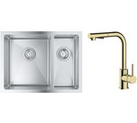 Set évier en acier inoxydable Grohe K700 31577SD1, mitigeur de cuisine Oltens Myvat 35205800