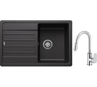 Set évier en granit Blanco Legra 45 S 522201, mitigeur de cuisine Oltens Lista 35202100