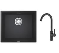 Set évier en granit Grohe K700 31653AP0, mitigeur de cuisine Oltens Skafta 35206300