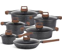Set exclusif de 12 casseroles, marbre, induction, cadeau, HIT, EDENBERG