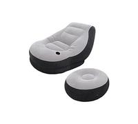 Fauteuil et pouf Ultra Lounge INTEX - Gris - Design tendance - Confortable et stable