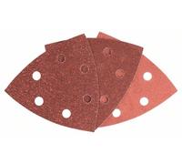 Set feuilles abrasives Delta avec bande auto-agrippante, perforé Bosch Accessories 2607019500 Grain 60, 120, 240 Cote