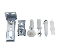 Set Fixation pour porte Placard 50lbs Installation pour facile | Nylon haute résistance, métal pour durable, humidité protégée, glissement fluide, longue durée de vie