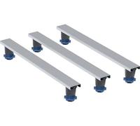 Set Geberit de pieds et de traverses pour receveur de douche en résine de pierre, LxL 62,5x7,3 cm, pieds réglables en hauteur 9-21 cm, 554.955.00.2