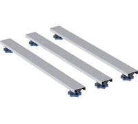 Set Geberit pieds et traverses pour receveur de douche en résine de pierre, Lxl 62,5x7,3cm, pieds réglables en hauteur 6-12 cm, 554.955.00.1