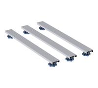 Set Geberit pieds et traverses pour receveur de douche en résine de pierre, Lxl 62,5x7,3cm, pieds réglables en hauteur 6-12 cm, 554.955.00.1