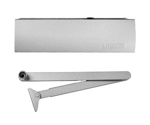 Set GEZE ARGENT Ferme-porte avec bras TS 2000 V BC Argent pour portes simples jusqu'à 1250 mm de largeur avec goupilles
