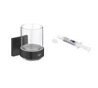 Set gobelet pour brosse à dents Grohe Start Cube 410972430, colle Grohe QuickGlue 41127000