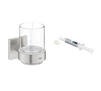Set gobelet pour brosse à dents Grohe Start Cube 41097DC0, colle Grohe QuickGlue 41127000