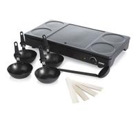 Set mini woks, crêpière et gril 1000w noir - Domo - DO8712W - gourmet-set
