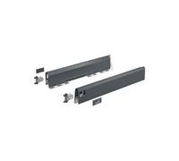 Set HETTICH ArciTech pour tiroir H.126 mm - L.500 mm - Anthracite - 9150497