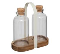Set Huile & Vinaigre Avec Support Harmony 19cm Naturel