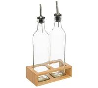 Set Huile & Vinaigre "Bambou" 32cm Transparent