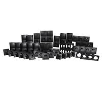 Set interrupteurs et prises McPower Flair ''maison individuelle'', noir mat