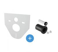 Set jeu de manchettes pour cuvette suspendue + isolation phonique Alca pour WC et bidets suspendus (152.426.46.1-SET)