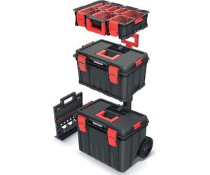 Set kufrů na nářadí a organizéru MODULAR SOLUTION 530x355x825 mm - barva: černá