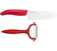 Set Kyocera GEN RED : couteau Santoku en céramique et éplucheur pour une coupe précise