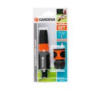 GARDENA Kit d'arrosage 18288-20 – 13/15 mm – Aquastop, changement rapide – 1 pièce