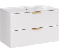 Set lavabo Comad Lava UM-CFP LAVA 80D DP, armoire Comad Aster White ASTER WHITE 82-80-46-2S