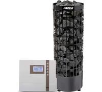 Set Les poêles de sauna Harvia Cilindro PC90E-Black 9,0kW Set avec EOS ECON ECON D2