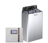 Set Les poêles de sauna Harvia The Wall 9,0kW Stahl Set avec EOS ECON ECON D2