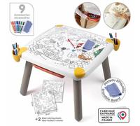 Set masa creativa, Smoby, 2 planse de desen, 3 spatii de depozitare, multicolor, 3 ani+